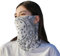 Komonee Paisley Neck Warmer White Face Mask Ear Loops Gaiter Balaclava Snood Scarf Men Women Cycling Bike Halloween