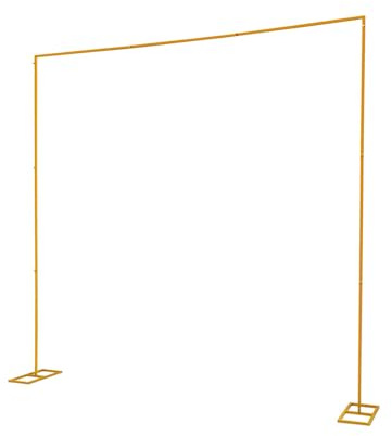 ACROSSPART 3 x 3m Traubogen Hochzeit, Metall Hochzeitsbogen, Quadrat Ballonbogen Gestell, DIY Traubogen Dekor, Torbogen für Hochzeiten, Jubiläen, Geburtstagsfeiern