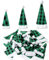 SATINIOR 48 Mini Weihnachtsmützen Nikolausmütze Klein Weihnachtsmann Mütze Weihnachtshut Santa Hüte für Mini Weinflaschen Mütze Lutscher Hüte Puppenhaus Weihnachtsfeiern Deko (Schwarz Grün)