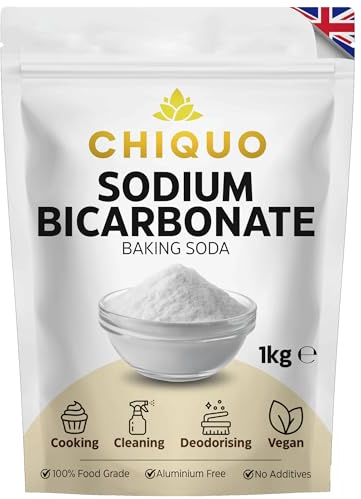 Chiquo Baking Soda 1kg - 100% Food Grade Sodium Bicarbonate | Eco-Friendly Fine Powder For Cleaning, Baking, Bath Bombs, Odours & More | Resealable Pack