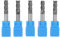 lvifloae Schaftfräser-Set, Zubehör für Bohrmaschinen, 5-teiliges Wolframkarbid-Schaftfräser mit 4 Nuten, CNC-Fräser für Aluminium, Pac (6 mm Durchmesser x 50 mm Länge)