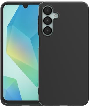 Samsung Black Cover con bordi rialzati fotocamera Galaxy A16, Black