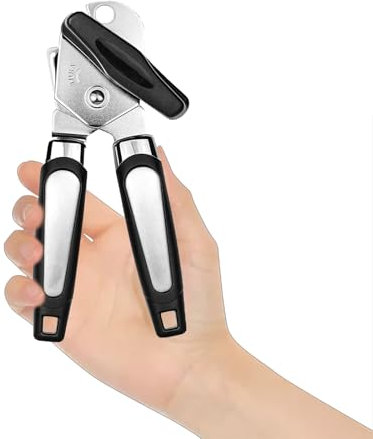 SHYSBV Tin Opener,3-in-1 Can Opener Manual with Bottle Opener, Heavy Duty Stainless Steel Tin Opener UK, Can Openers for Arthritic Hands, Kitchen Accessories