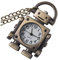 WOFASHPURET Antike Roboter Taschenuhr Halskette Für Männer Frauen Und Retro Design Lange Kette Praktische Vintage Uhr Für Robotik-Fans Und Alltag