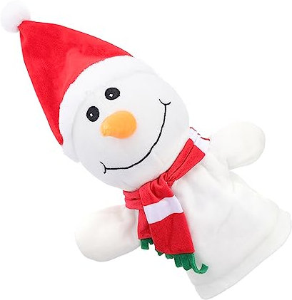 UPKOCH 1stück Niedlicher Cartoon Schneemann Handpuppe Fingerpuppen Spielzeug Für Weihnachten Interaktives Spielzeug Fantasie Und Kommunikation Für Kindergarten Und Zuhause