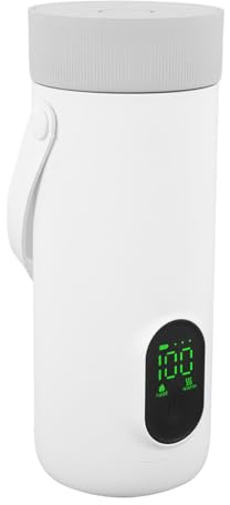Tonysa Tragbarer Elektrischer Wasserkocher, 350 Ml 4 In 1 Reisekessel Für Tee, Kaffee Und Heißwasser Zum Wandern, Camping Und Reisen, Weiß