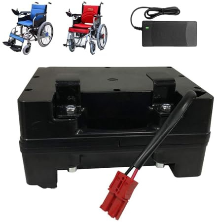 HJGHY 24v,15Ah, Batteria agli ioni di Litio Li-Ion da 24 V, 12 Ah, 15 Ah, 18 Ah, 20 Ah, 25 Ah, 30 Ah, 35 Ah, 40 Ah, 45 Ah, 50 Ah, di Ricambio per Sedia a rotelle elettrica da 24 Volt