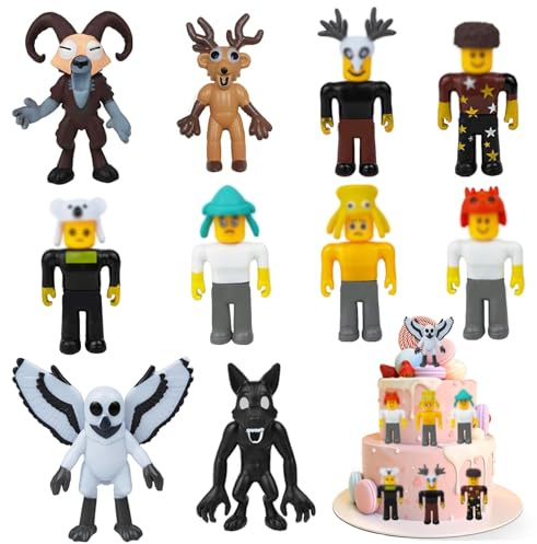 99 Nights In The Forest Figuren, 10 Stück 99 Nächten im Wald Puppen Figuren, Hirsch Actionfiguren, 99 Nights In The Forest Spielfiguren Puppen, 99 Nights In The Forest Action Figuren