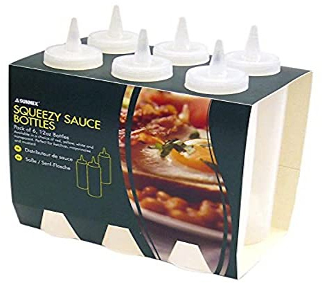 Bouteille pour Sauce Zodiac M030156C, Transparente 226,8 gLot de 6