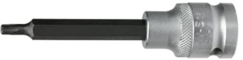 SW-Stahl 05347SB Schraubendrehereinsatz 1/2 Zoll - T-Profil T55 x 100 mm | Langer Bit-Einsatz aus Chrom-Vanadium für Torx-Schrauben, 12,5 mm Antrieb, ideal für KFZ, Werkstatt und Handwerker