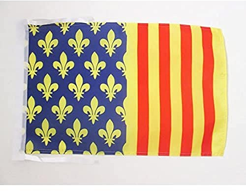 AZ FLAG French Department of Lozère Flag 45x30 cm 100D Polyester Cords | Indoor and outdoor use Department of France 12x18 in decorative flag double stitched seams and reinforced edges with ties