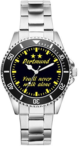 KIESENBERG Herrenuhr Armbanduhr Dortmund Geschenk Artikel Idee Fan Analog Quartz Uhr 6040