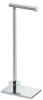 Gatco 1443C Moderner Toilettenpapierhalter mit quadratischer Basis, Chrom, 53 cm H