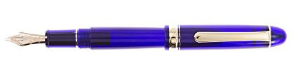 PLATINUM Japanischer Century/Füllfederhalter Blue - #3776 / Feder: Musik/Music nib/PNBM-20000#51//Handgefertigt/Feder aus 14-Karätigem Gold/mit Geschenkbox/Füllhalter