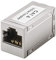 goobay RJ45 Kupplung CAT 6, geschirmter Verbinder mit Vollmetallgehäuse, als LAN Kabel Verlängerung, PoE+ fähig, Netzwerkkabel Adapter - 15217