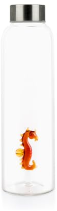 Balvi Bouteille d'eau Sea Horse 0,5Lts Bouchon en Acier Inoxydable Idéal sur Table de Chevet et au bo