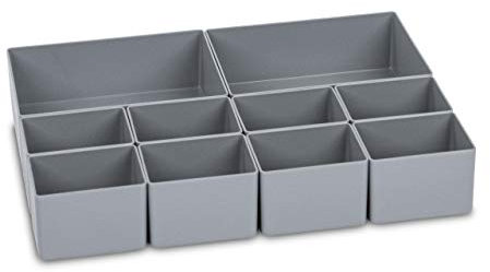 aidB NextGen Einsatzkasten Set 2+8 Kästen, 400 x 300 x 75 mm, ideal als Einsatz für Schubladen und NextGen Euroboxen