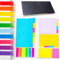 402 Pcs Divide Haftnotizen-Set, selbstklebende Prioritize Notizblöcke, bunte Blanko-Tab-Marker mit Farbcodierung, Haftnotizen-Set, mehrfarbig, Trennblätter, selbstklebend, Lesezeichen