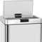 KITCHEN MOVE Couvercle de Poubelle Automatique rectangulaire modèle Daytona 60L Chrome 42,3 x 27 x H 8 cm