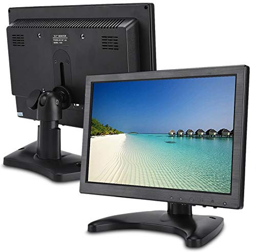 Sxhlseller Monitor Portatile, Altoparlanti Doppi Integrati 10.1 Pollici 1920 * 1200 16:10 Schermo LCD LED Full HD Display Ingresso HDMI/VGA/AV/BNC(EU)