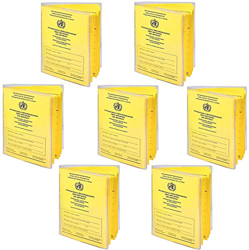 Impfpass Hülle Erwachsene, UNOLIGA 7 Stück Neu Impfausweis Schutzhülle, Aktuellen Impfbuch Hülle, Reißfeste, Wasserdichte, Umweltfreundlich Impfpasshülle (93 mm x 130 mm)