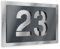 GRAVIERS DESIGN Número de Casa Exterior Personalizable de Acero Inoxidable. 160 x 110 mm en Gris antracita metálico Resistente a la Intemperie. Para Puertas y Portales. [Made in Germany]