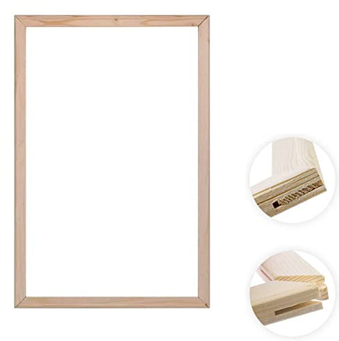 YEESAM ART DIY-Rahmen für Leinwandbilder, DIY-Rahmen-Kit für Diamantmalerei, Kreuzstich, Malen nach Zahlen, Bilderrahmen aus Holz zum Basteln, Einfach zu Montieren