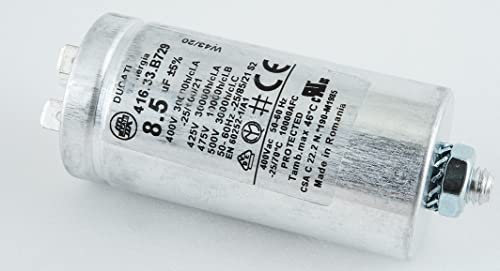 Condensador de arranque 8,5 µF 450V para secadora