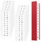 260 Stück Index Tabs Selbstklebende Register A-Z Alphabetische Registerregister, Transparente Register Tabs Aufkleber für Ordner Notebook Datei