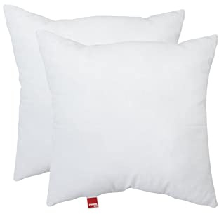 POWER INN – Innenkissen Baumwolle | Waschbares Kisseninlett als Dekokissen, Sofakissen und Kopfkissen | gefüllt mit Oeko Tex 100 Füllwatte (2, 40 x 40 cm)