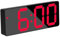 Wecker, LED-Display, digitaler Spiegel-Wecker, Batterie-Stecker, Doppelzweckuhr, Schlummerfunktion, Nachtmodus, Wecker, geeignet für Schlafzimmer, Büro, Rot