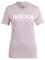 adidas Damen Essentials Slim Logo Tee, Preloved Fig/White, XL