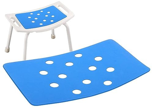 WOBBLO Duschbankkissen,Sitzkissen für Stuhl | Hockerpolster für Badewannensitz, Eva-Pad für Duschstuhl, rutschfest, tragbar, wasserdicht für Behinderte, ältere Menschen, Badezimmer