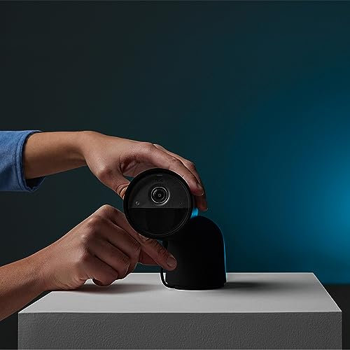 Philips Hue Secure Wired Smart 1080p Security Camera Black Stand Included Indoor or Outdoor Easy to Install Two-Way Communication Works with the Security Center in the Hue app