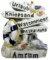 Souvenir Magnet Maritim Amrum 7 x 6 cm Strand Robbe Möwe See Deko GCG 2826