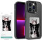 XCOOL InkPlay E-Ink Screen Smart Case, DIY Wireless NFC Photo Display, Custom Protective Case for iPhone 13 Pro, Black
