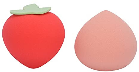Verdant Touch Foundation Blending Sponge Fruit-Shaped Makeup Sponges Set, Cosmetic Foundation Blending Sponge, Blender Applicator for Women, Dry/Wet Use, 6 Pack