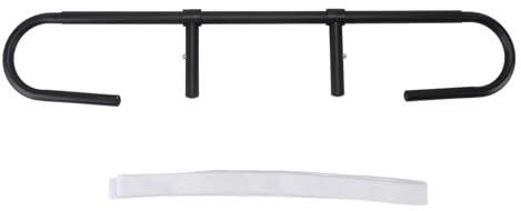 Massagebett-Papierrollenhalter, Aluminium-Massagetisch-Papierhalter mit Bandageband Massagetisch, Schwarzer Papierrollenhalter für 24-30 Zoll Papierrollen