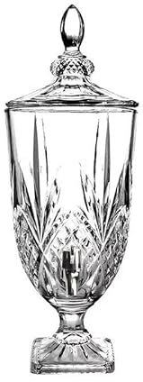 esmen Distributeur de Boissons en Verre Bocal en Verre Seau à Boissons en Libre-Service Cafetière à Infusion Froide Pot à thé Solaire Bouteille de jus en Cristal en Relief