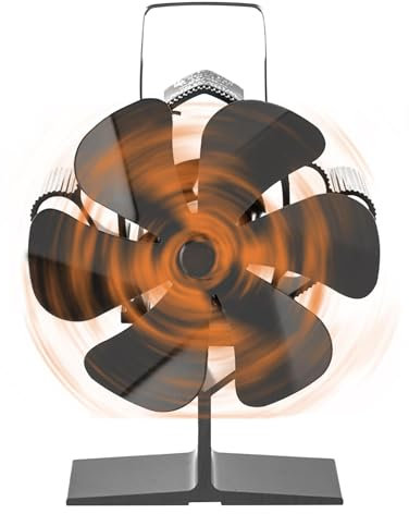 Ventilador De Chimenea Silencioso | 6 Páginas Ventilador De Estufa De Leña Sin Funcionamiento Eléctrico, Accesorios De Chimenea Ecológico Y Eficiente para Estufas, Estufas De Leña Y Chimeneas