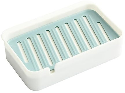 DRESSOOS 1 Set Soap Box Shower Soap Dish Diatomite Soap Holder Lip Gloss Container Soap Coasters Soap Keeper Shower Sponge Dish Sponge Holder Soap Drainer Case Soap Shelf Blue Diatom Mud