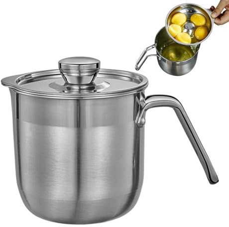 Eiertrenner Für Baiser – Einfach Zu Verwendender Eiertrenner Aus Edelstahl Mit Deckel | Küchen-Ei-Trenner-Gadget, Eiweiß-Trenner Mit Großer Kapazität, Multi-Eier-Trenner Für Back- Und Kochbedürfnisse