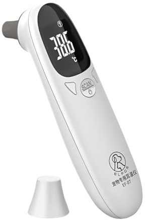 Moniteur de température des oreilles de chien, thermomètre sans , thermomètre auriculaire pour chiens ou autres animaux, mesure la température de votre animal de compagnie confortable et rapide