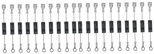 PartyKindom 2sets Microwave Plate Replacement Diode Metal Plastic Unilateral Diode for Microwave Oven 10pcs*2