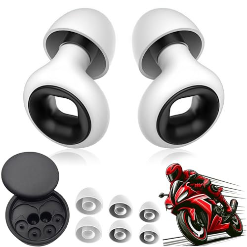 Bouchons d’oreille, Bouchon d'oreille Protection Auditive, Réutilisables et Ultra Confortables en Silicone Flexible, Bouchons Super Douce, pour le sommeil, la Concentration et la Sensibilité au Bruit