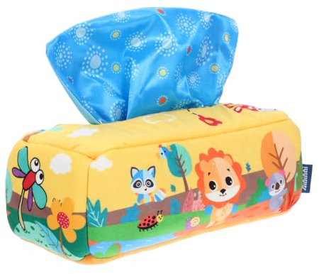 Toyvian Juguete De Aprendizaje Caja De Pañuelos para Materiales Seguros Diseño De Animales Desarrollo De Habilidades