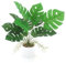 INSANYJ 45cm Künstliche Pflanze im Topf, Monstera Kunstpflanze Wie Echt Zimmerpflanzen, Kunstpflanzen Dekopflanze Fake Plant Plastik Pflanze für Balkon, Zimmer, Wohnzimmer, Badezimmer Deko