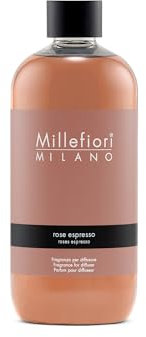 Millefiori Milano Nachfüllflasche für Diffusor, 500 ml, Rose Espresso