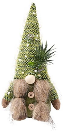 DABAIXIONG Gnomi primavera verde pianta gnomi svedesi Tomtes nano vassoio a più livelli decorazione cactus gnomi giardino