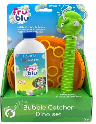 Dinosaurier Seife Seifenblasen Machen und fangen Kit, Seifenblasenfänger + Flüssigkeit 400ml Seifenblasenmaschine für Geburtstag Party Hochzeit Seifenblasen Maschine für Kinder Blasenmaschine (0913)